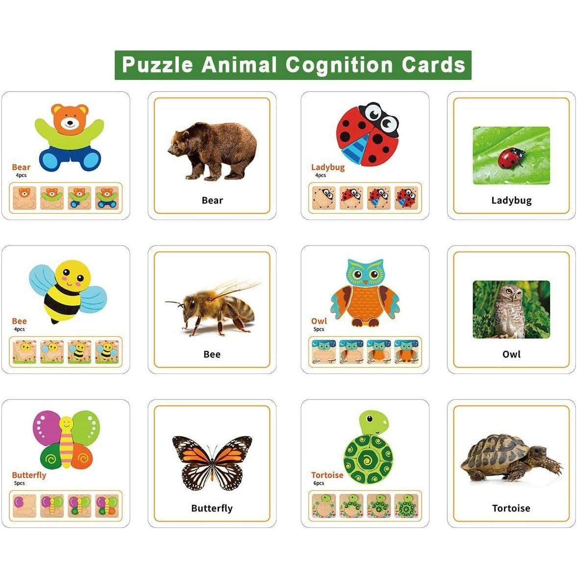 Wooden Jigsaw Animals Puzzles