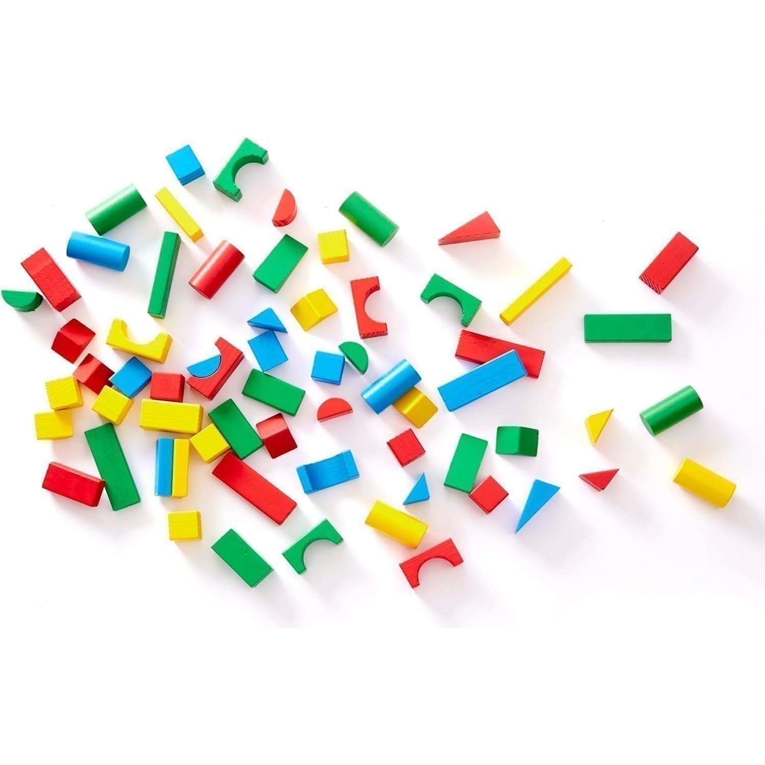 Multicolored Wooden Building Set