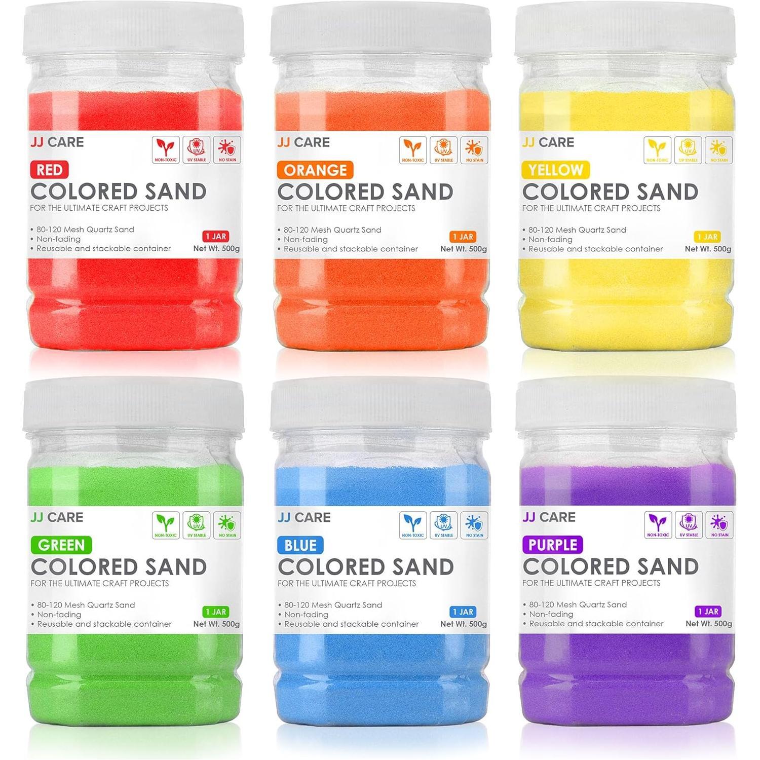 Assorted Colors of Sand Bottles