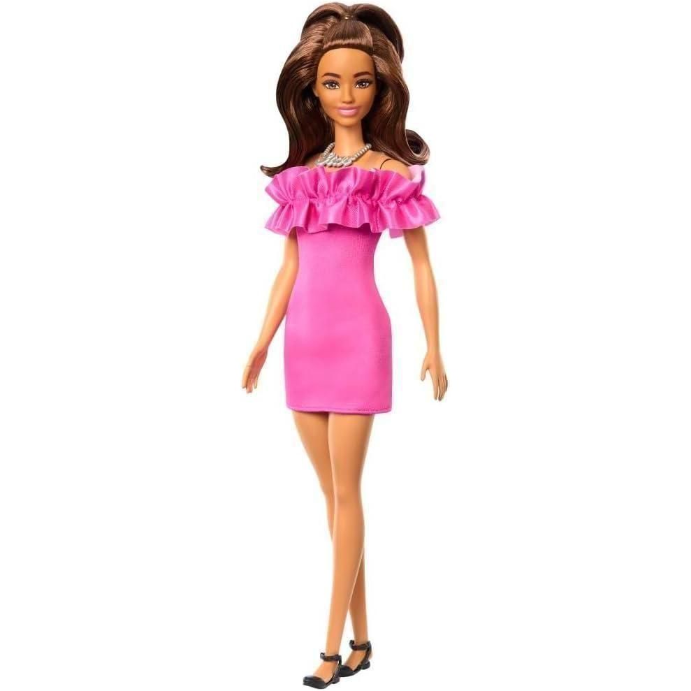 Fashionistas Doll #213, Blonde with Striped Top, Pink Skirt & Sunglasses, 65Th Anniversary Collectible Fashion Doll