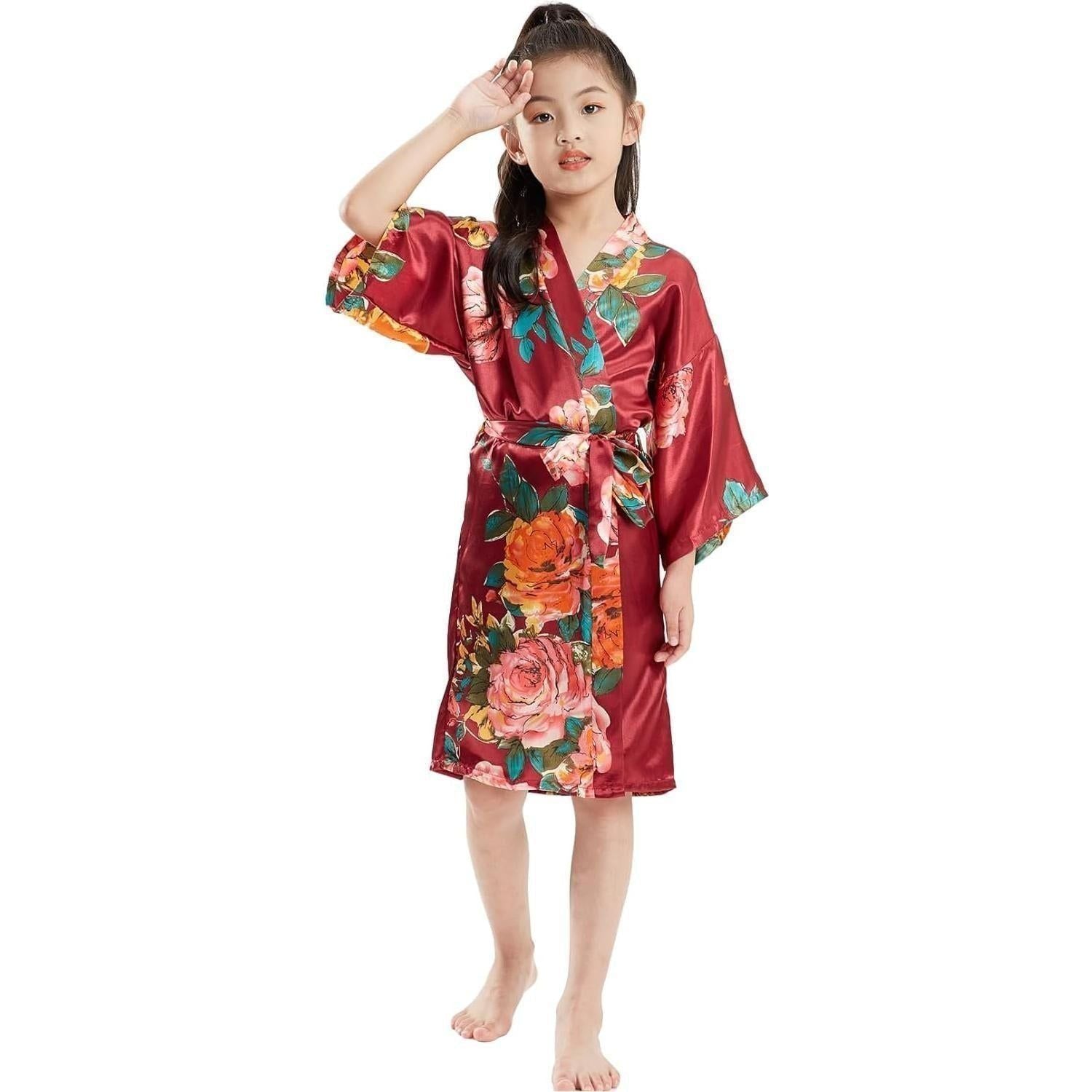 Satin Kimono Robe