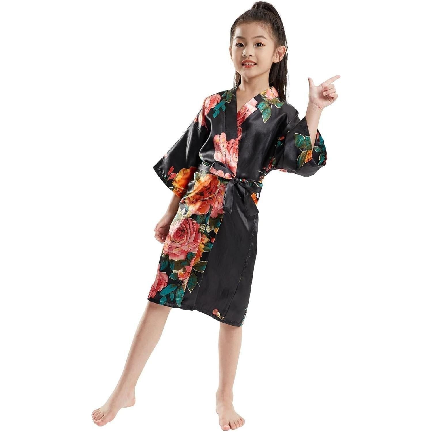 Satin Kimono Robe