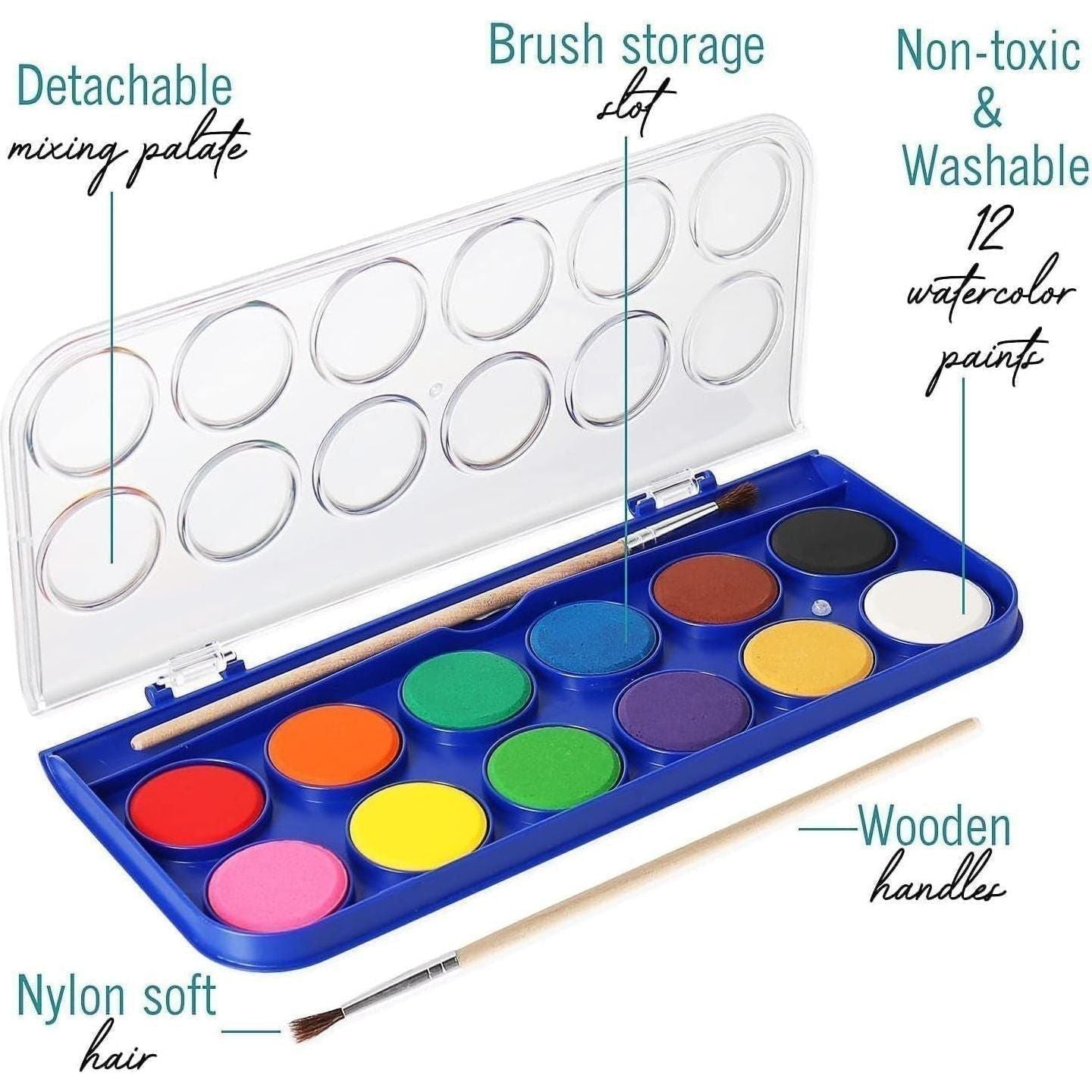 2 Pack Watercolor Paint Set