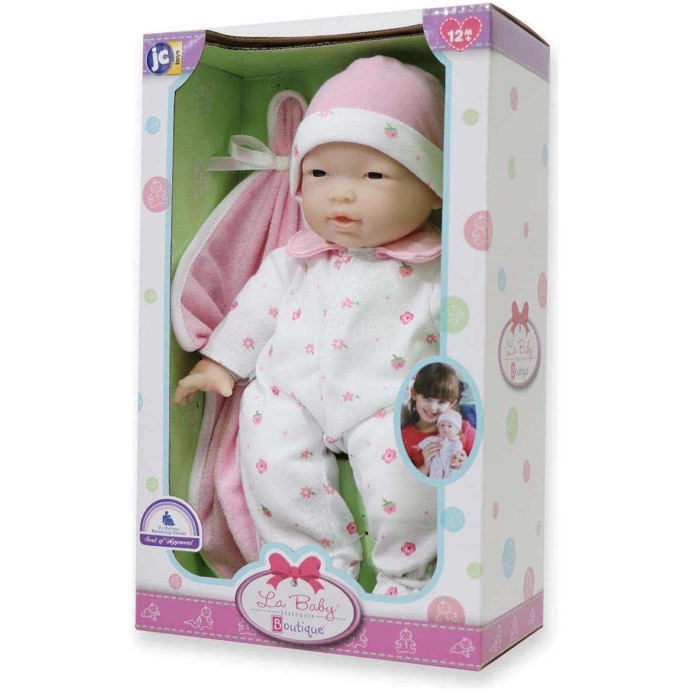 Berenguer 11" Asian La Baby Doll,Pink Asian