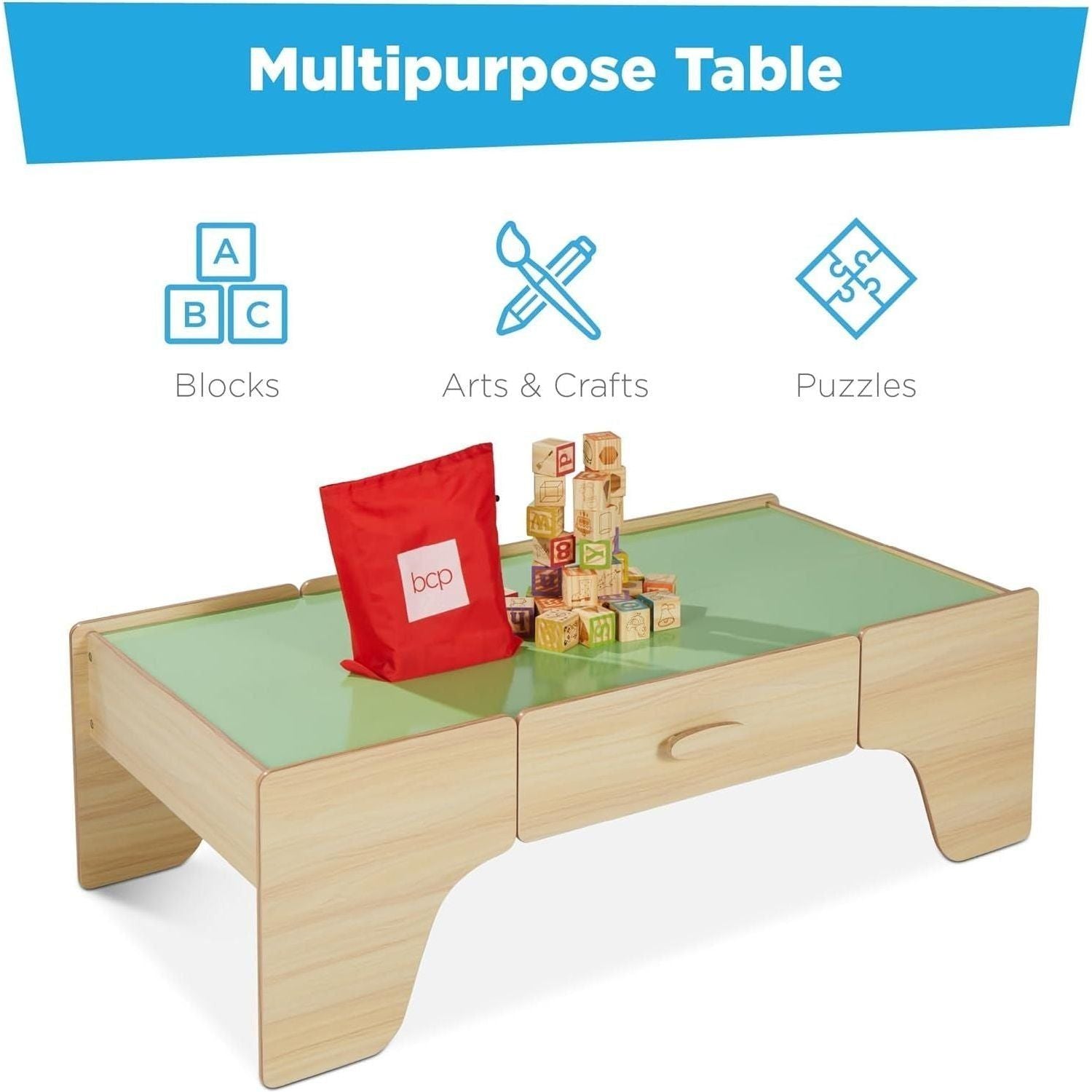 35-Piece Large Multipurpose Train Table 