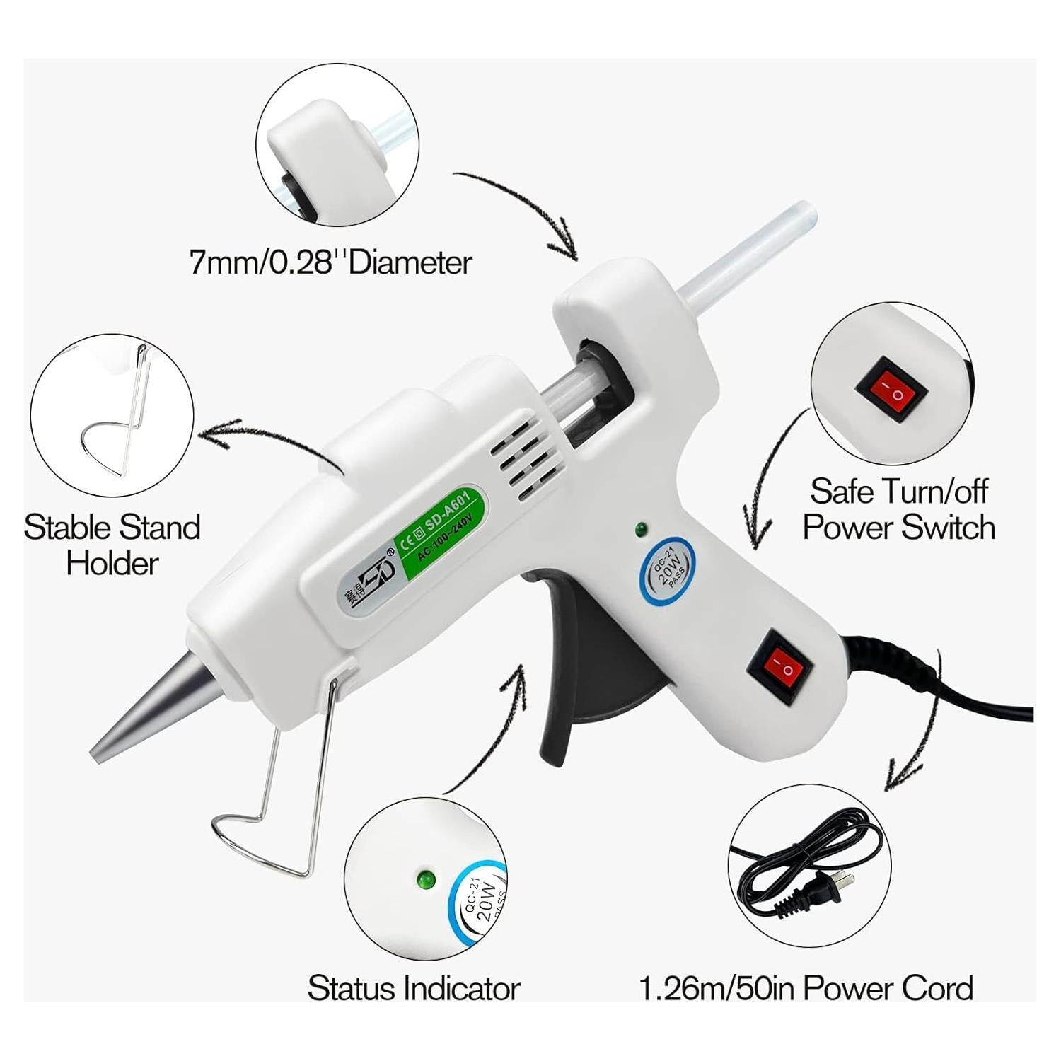 Hot Glue Gun Kit with Glue Sticks