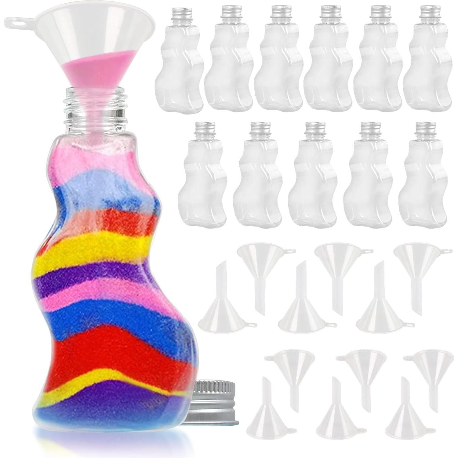 Assorted Colors of Sand Bottles
