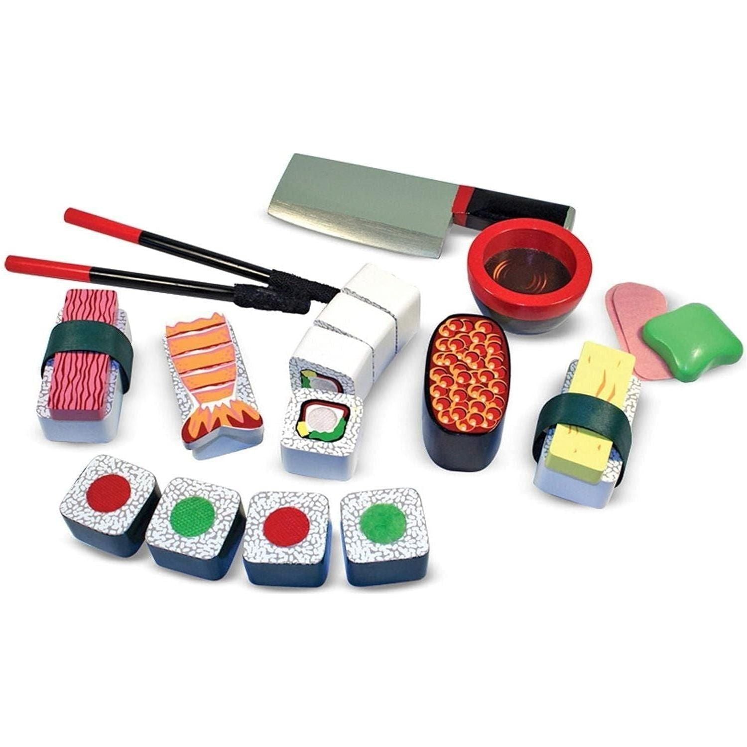 Pretend Sushi Slicing Play Food Set