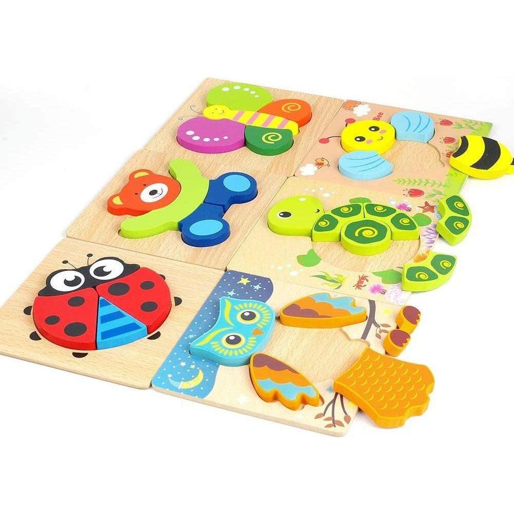  Wooden Jigsaw Animals Puzzles