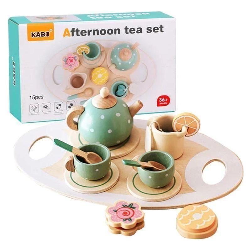 Wooden Tea Set