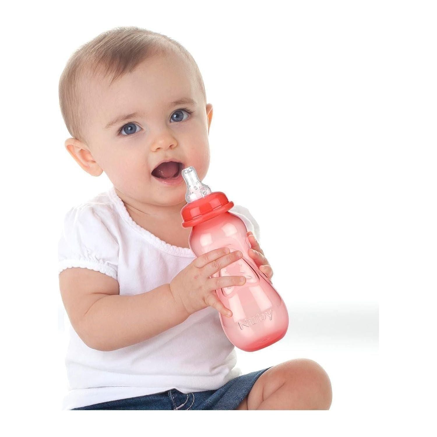 Non-Drip Standard Neck Bottles, 10 Ounce, Colors May Vary, 3 Count (Pack of 1)